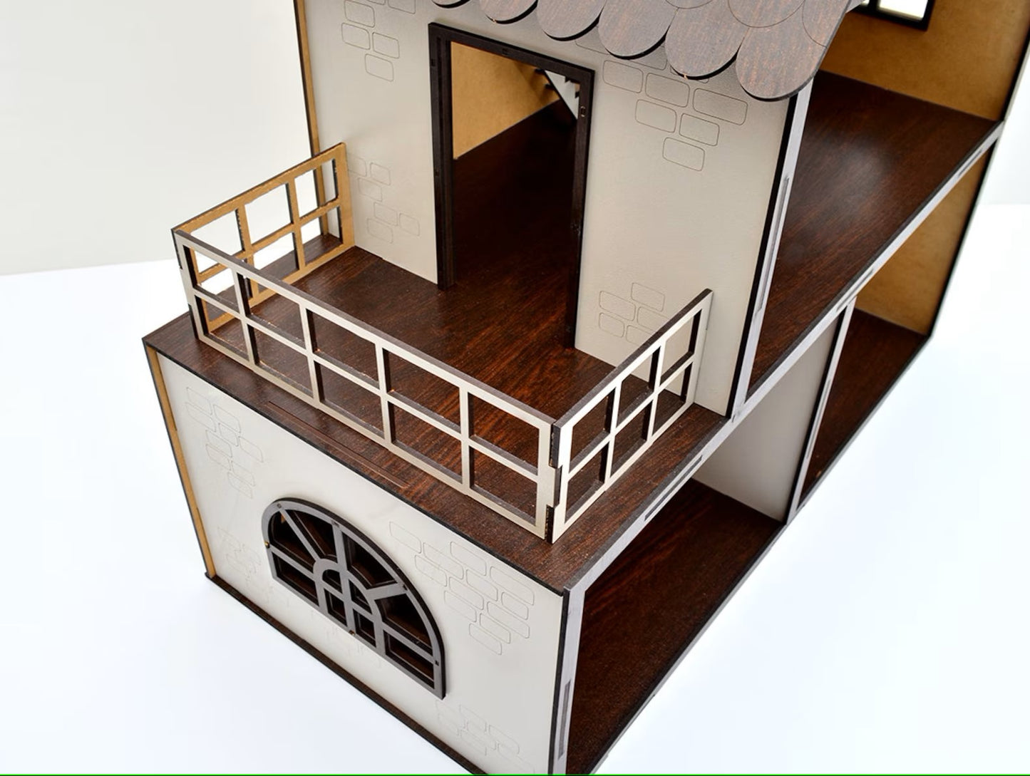 Dollhouse 3 Floors with furniture, Best Birthday Gift For Kidds, House Miniature 1.12 Scale