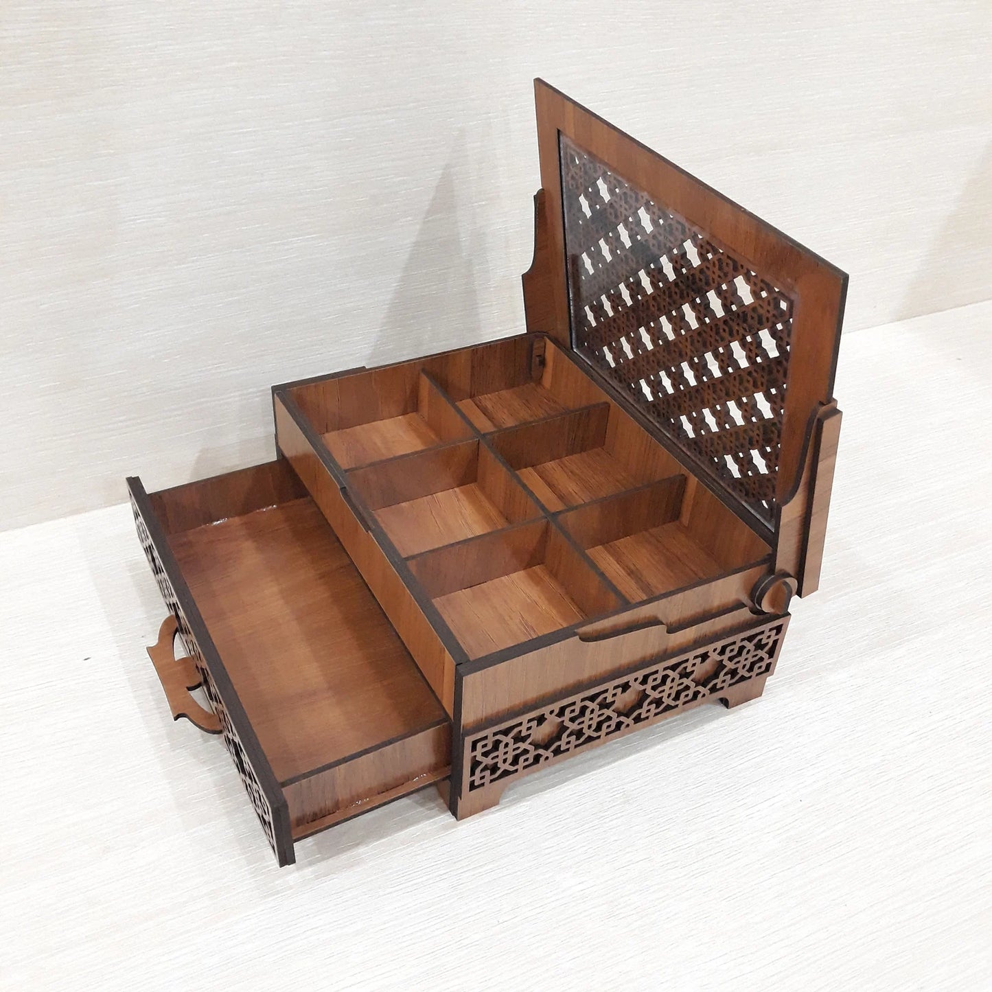 Wooden Jewelry Box, Jewelry Organizer Storage box,